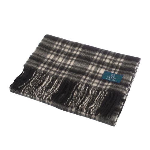 lambswool scottish tartan clan scarf menzies black white (2) 2358 p.jpg