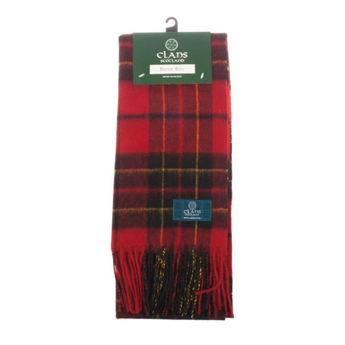lambswool scottish tartan clan scarf brodie red (3) 388 p.jpg