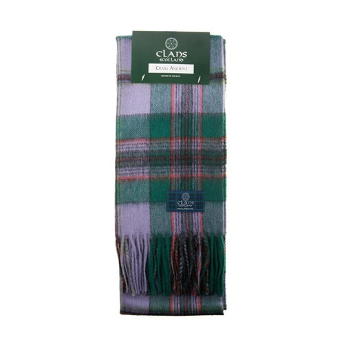 lambswool scottish tartan clan scarf craig ancient (3) 407 p.jpg