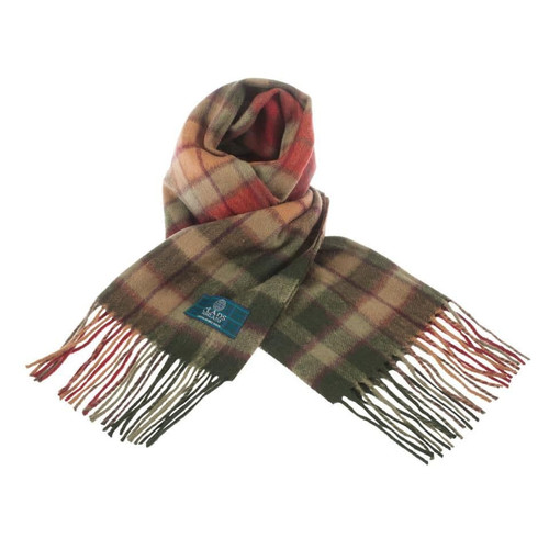 lambswool scottish tartan clan scarf buchanan autumn 391 p.jpg