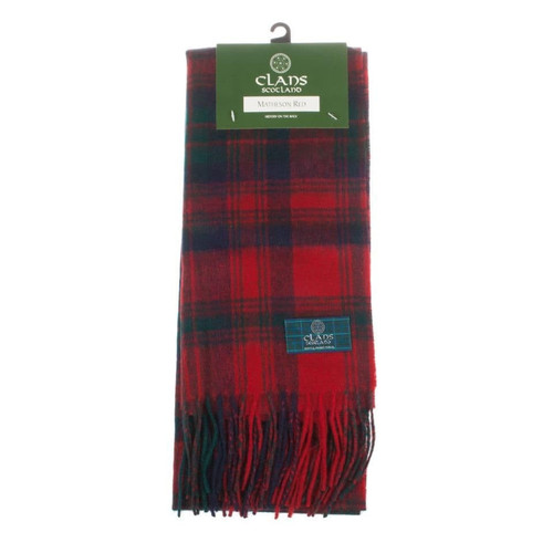 lambswool scottish tartan clan scarf matheson red (3) 2356 p.jpg