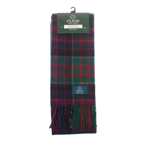 lambswool scottish tartan clan scarf macdonald of clanranald (3) 460 p.jpg