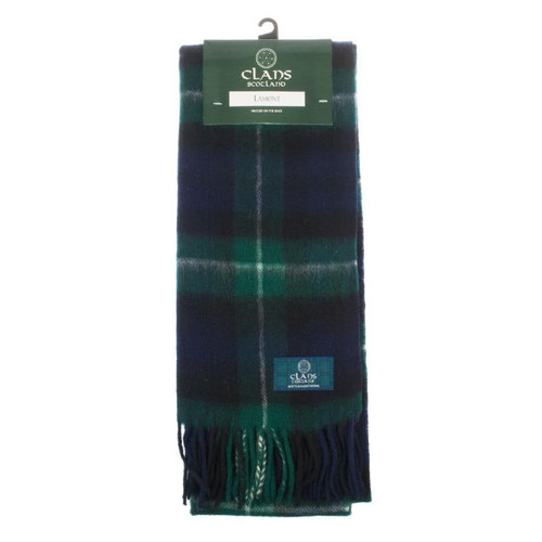 lambswool scottish tartan clan scarf lamont (3) 449 p.jpg