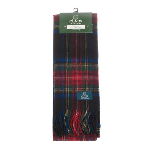 lambswool scottish tartan clan scarf stewart black (3) 2383 p.jpg