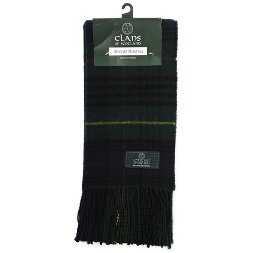 lambswool scottish tartan clan scarf stewart hunting (3) 2386 p.jpg