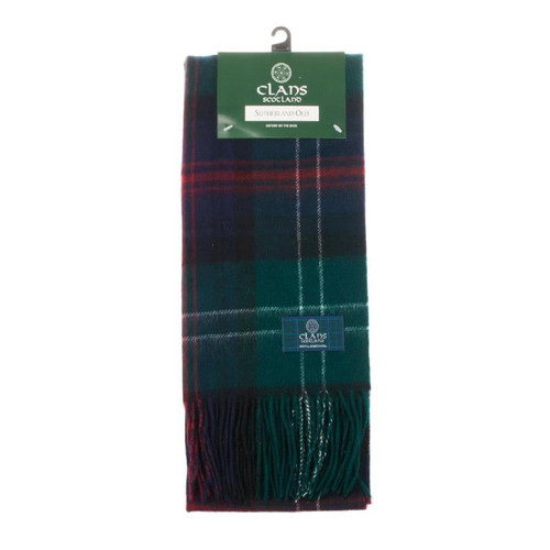 lambswool scottish tartan clan scarf sutherland old (3) 2392 p.jpg