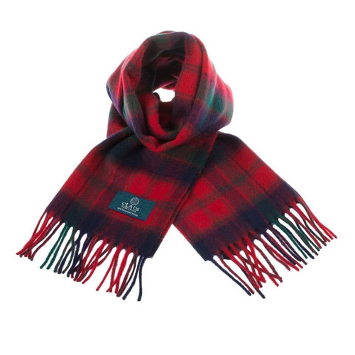 lambswool scottish tartan clan scarf robertson red 2373 p.jpg