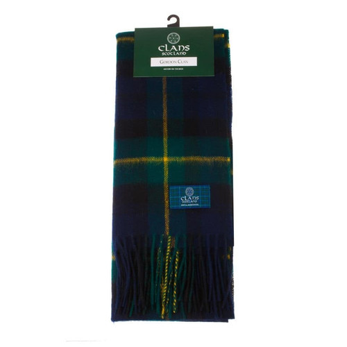 lambswool scottish tartan clan scarf gordon clan (4) 426 p.jpg