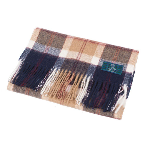 clans of scotland pure new wool scottish tartan scarf bannockbane navy (3) 4405 p.jpg
