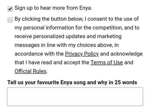 2021 Enya win a hamper question haha there's a new one March 2023