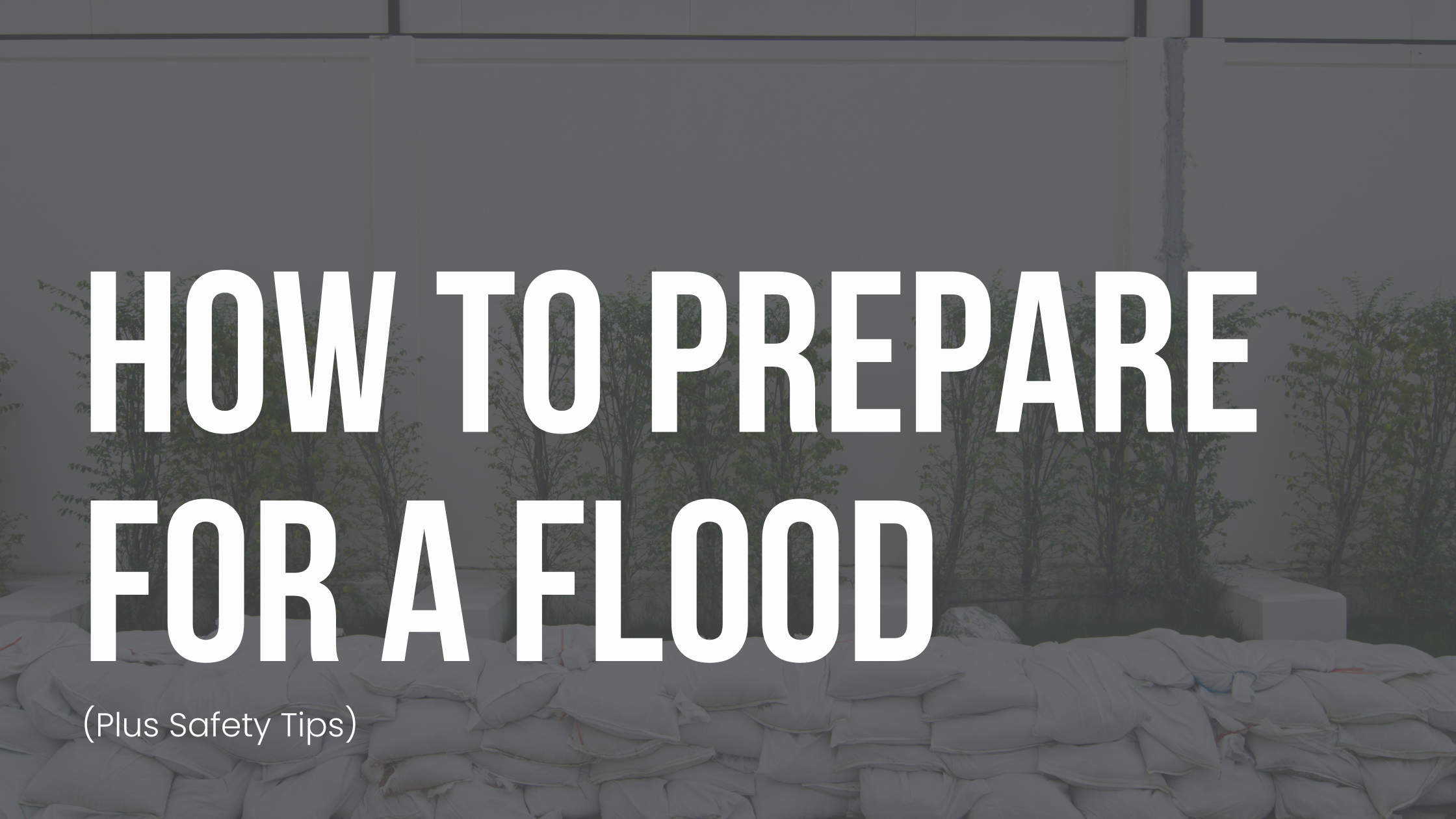 How to Prepare for a Flood