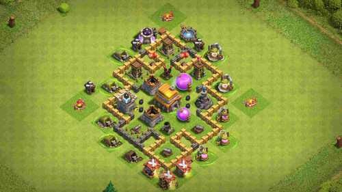 clash of clans town hall 5 farming layout link