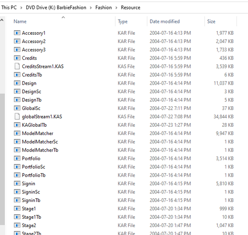 barbie fashion show resource folder