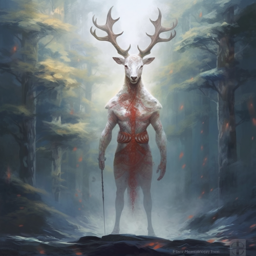 billymazex an alien giant white deer deity standing on 2 legs w 0bff8cde 916d 4fdf add7 d7c5a500d831.png