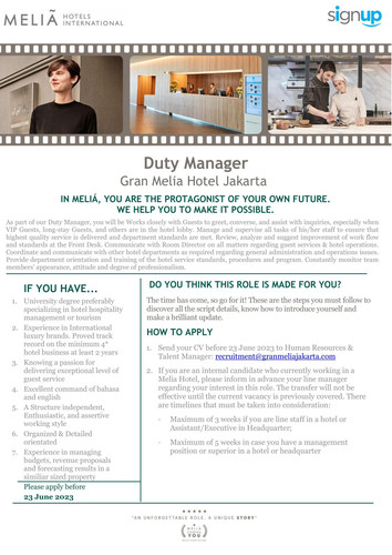Gran Melia Hotel Jakarta Jobs News May 2.jpg