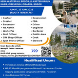 HEHA Waterfall Bogor Jobs News May 2023