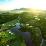 Visiting golfers from a range of internat