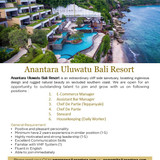 Anantara Uluwatu Jobs News May 2023