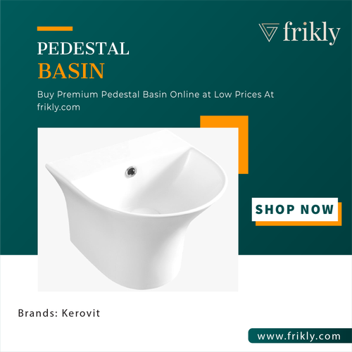 Upgrade Your Bathroom with a Trendy Pedestal Basin in india | Frikly.png