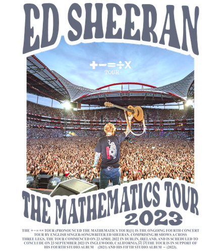 Ed Sheeran The Mathematics Tour 2023 front
