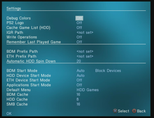 OPL Settings