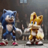 sonic and tails dancing.gif
