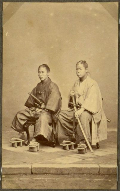 Photographs of Samurai in Nagasaki 1868 402x640.jpg