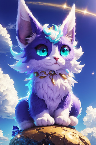 DreamShaper v6 White pastel purple and emerald furred galaxy c 4.jpg