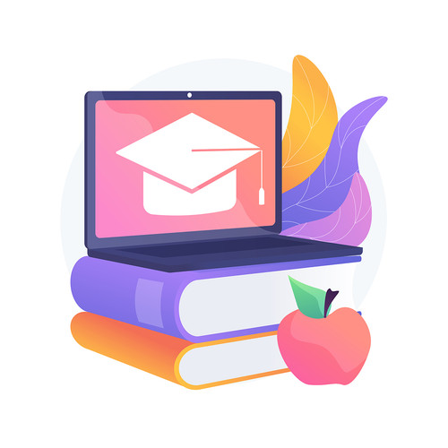 Online school platform abstract concept vector illustration. Homeschooling in covid-2019 qarantine, .jpg