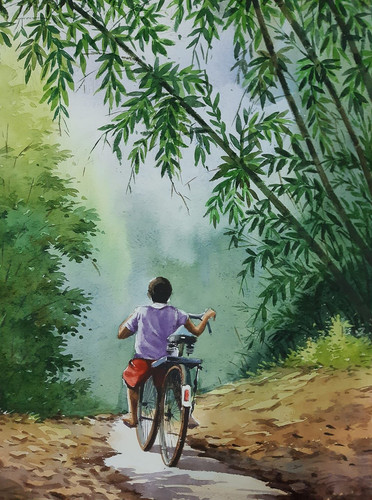 CHILDHOOD watercolour on handmade paper.jpg