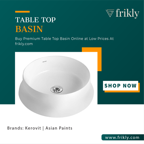 Upgrade Your Bathroom with a Trendy Table Top Basin in india | Frikly.png