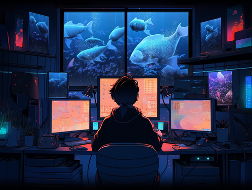 chowmeins person in a room at night with a triple monitor setup 9f7c49b3 cece 4b27 b1d4 68f22b948532.png