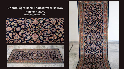 Oriental Agra Hand Knotted Wool Hallway Runner Rug AU.jpg