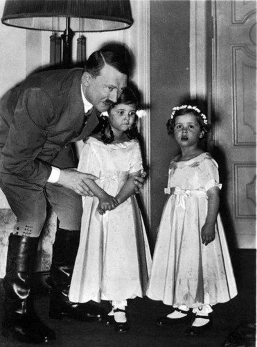 hitler and two of the goebbels daughters. rare historical photos.jpg