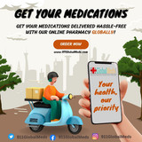 Get your medications delivered hassle free with our online pharmacy Globally!