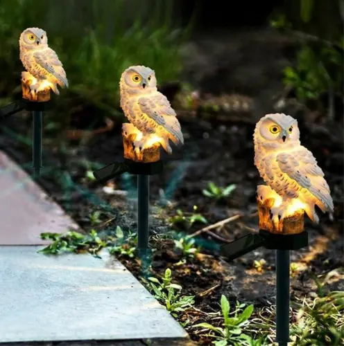 solar owl garden light owl solar lamp parrot lawn light solar lights outdoor solar light animal pixi