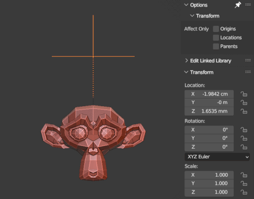 Blender Transform Affect Only Parents.gif