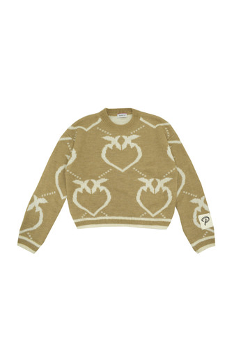 pinko up kids maglia lana beige icona rondine ragazza a.jpg