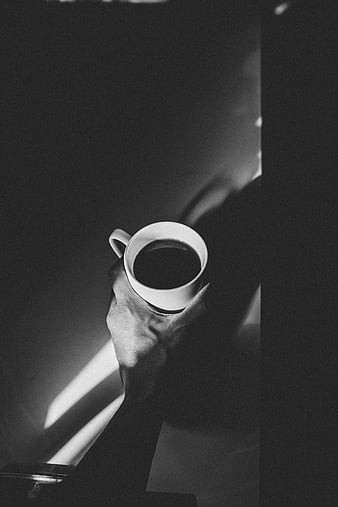 HD wallpaper mug hand coffee bw thumbnail.jpg