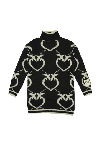 pinko up kids abito lana nero icona rondine ragazza a.jpg