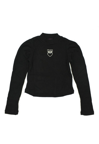 pinko up kids maglia in lana a costine nera bambina a.jpg