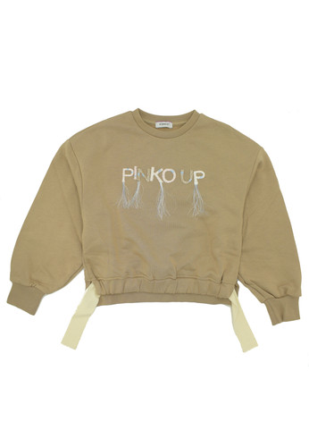 pinko up baby felpa beige logo bambina a.jpg