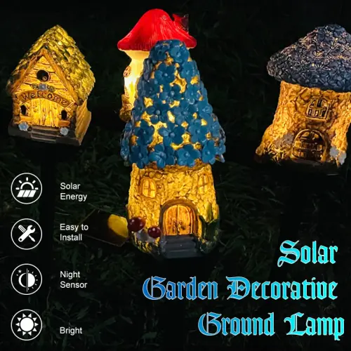 cute solar garden lights easter rabbit solar led lights waterproof resin landscape lamp outdoor sola