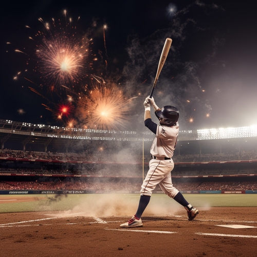 chowmeins A baseball player hitting a home run with fireworks g 3b9984c9 f088 41b6 a7c4 6b3c4f8738e5.png