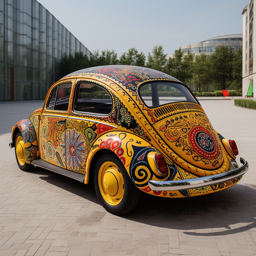 ferchristin a vw beetle car seen from the side styled after a G 3cca22db 415a 4ab0 b63d cdc309f65ec2.png