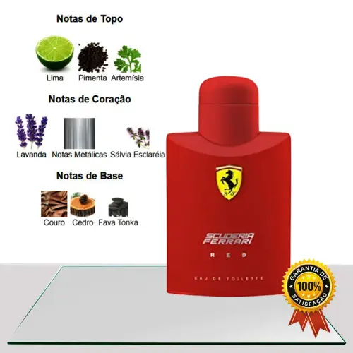 Ferrari red masculino edt 125ml top5