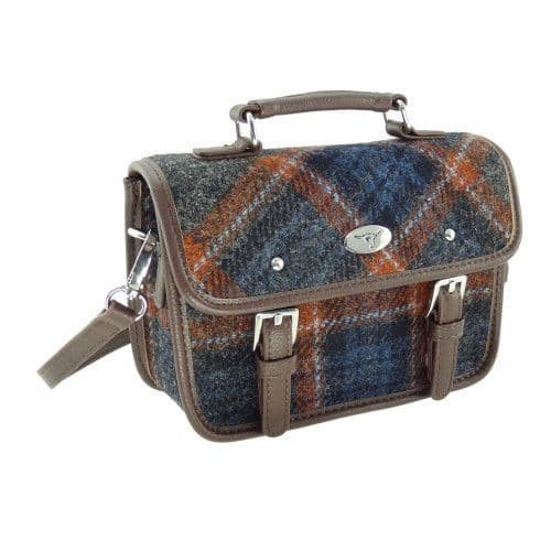ladies harris tweed mini satchel in grey with rust overcheck lb1230col 127 8501 p.jpg