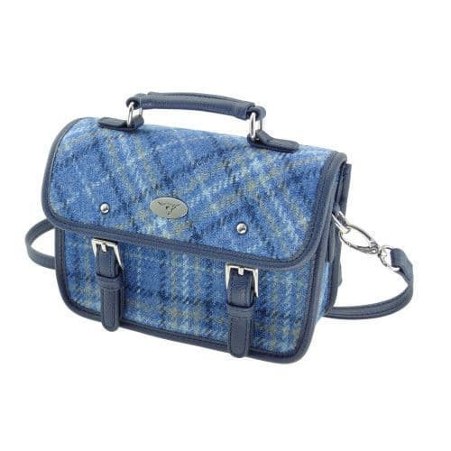 ladies harris tweed mini satchel in light blue check lb1230 col 129 8492 p.jpg