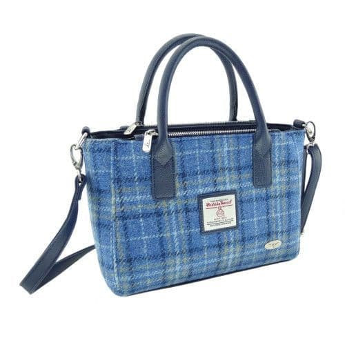 ladies authentic harris tweed small tote bag brora in light blue check lb1228 col129 8573 p.jpg