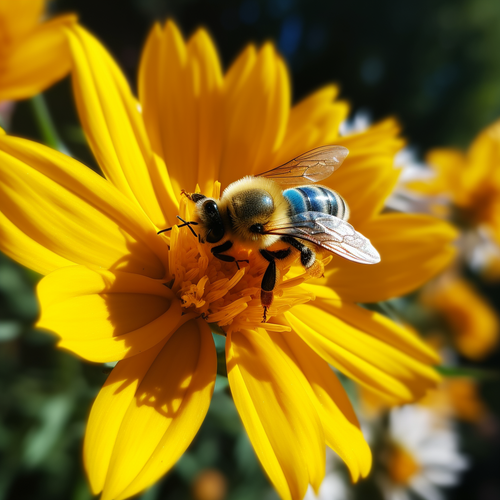chowmeins A close up of a flower with a bee collecting nectar. 809aeb0c e63f 46f9 acbb 9d1accc24e8a.png